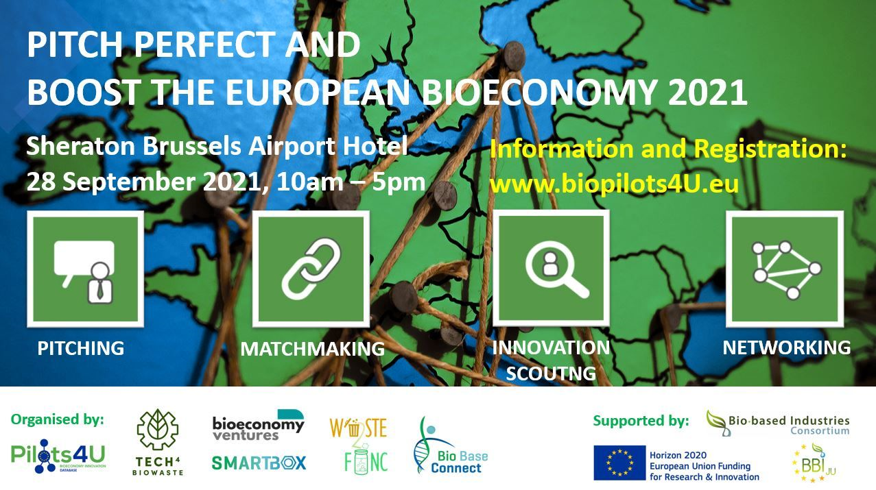 SAVE the DATE: Pitch Perfect and Boost the European Bioeconomy 2021 -  Foodscale Hub