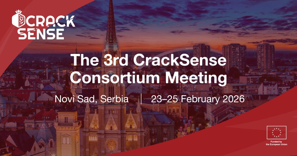 Main visual for a blog on the CrackSense Consortium Meeting